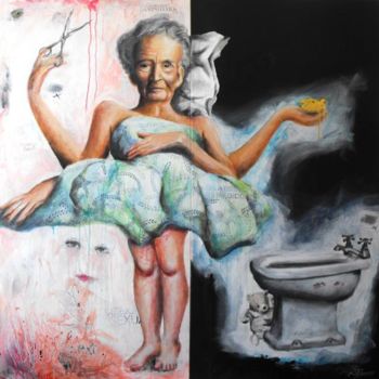Картина под названием "O BIDÉ" - Ricardo Passos, Подлинное произведение искусства