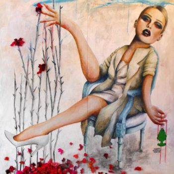 Painting titled "A Perfumista" by Ricardo Passos, Original Artwork