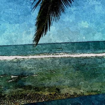 Peinture intitulée "Mar Caribe" par Ricardo G. Silveira, Œuvre d'art originale, Huile