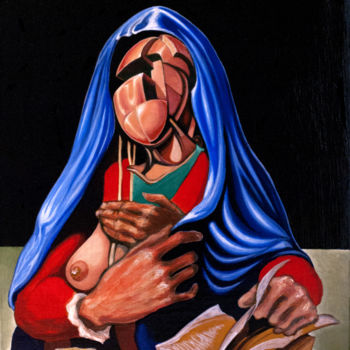 Painting titled "confessioni" by Riccardo Fortuna, Original Artwork, Acrylic