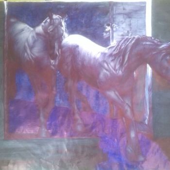 Malarstwo zatytułowany „hors” autorstwa Riccardo Girardi, Oryginalna praca, Atrament