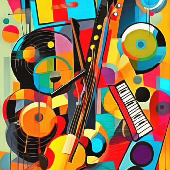 Arte digital titulada "Instrumentos" por Riccardo Zullian, Obra de arte original, Pintura Digital