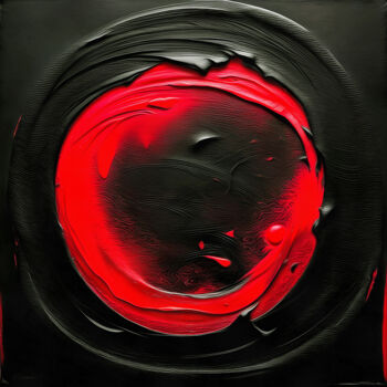 Arte digitale intitolato "Un latido rojo" da Riccardo Zullian, Opera d'arte originale, Pittura digitale
