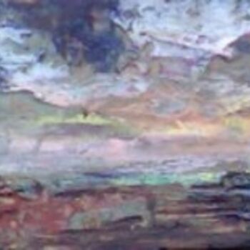 Pittura intitolato "Paesaggio di scogli…" da Riccardo Battigelli, Opera d'arte originale