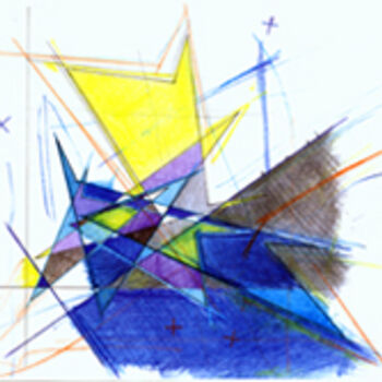 Painting titled "linear transformati…" by Riccardo Liotta, Original Artwork, Oil