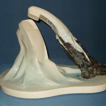 Sculpture titled "Dawn of Telephony" by Rich Leyden, Original Artwork, Other