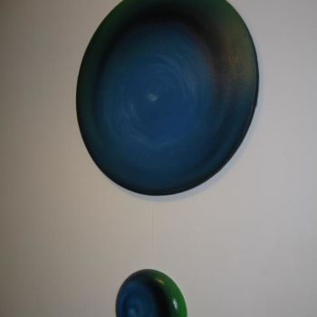 Painting titled "Duo Sphere" by Richard Mangold, Original Artwork, Oil