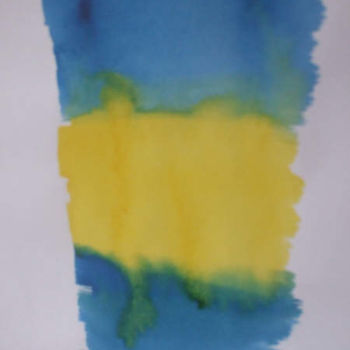 Malerei mit dem Titel "Colour Field ,Blue,…" von Richard Mangold, Original-Kunstwerk, Öl
