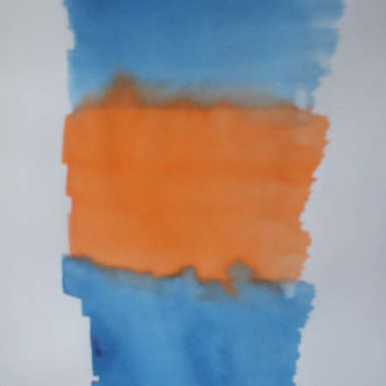 Pintura intitulada "Colour Field ,Blue,…" por Richard Mangold, Obras de arte originais, Óleo