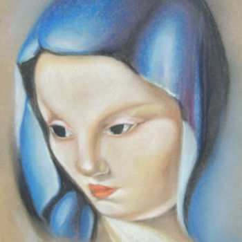 Painting titled "Mangolis Madonna" by Richard Mangold, Original Artwork, Oil