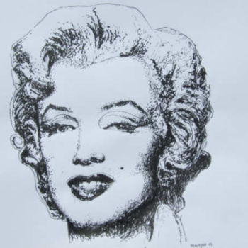 "Monroe" başlıklı Tablo Richard Mangold tarafından, Orijinal sanat, Petrol