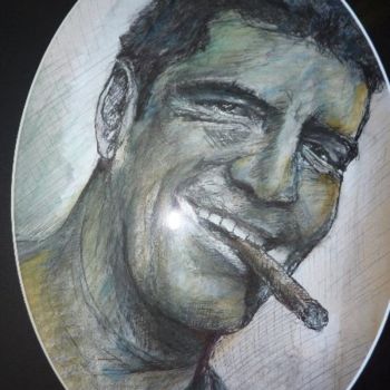 Arte digital titulada "Simon Cowell" por Richard Mangold, Obra de arte original, Otro