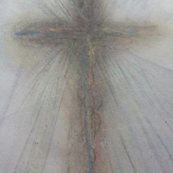 Painting titled "Cross" by Richard Mangold, Original Artwork