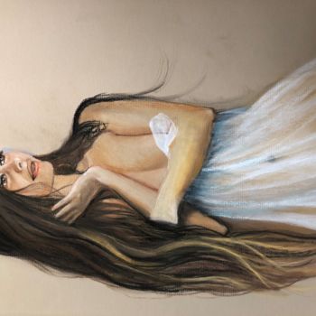 Drawing titled "Elene" by Richard Ferguson, Original Artwork, Pastel