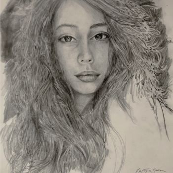 Drawing titled "Frederica- graphite…" by Richard Ferguson, Original Artwork