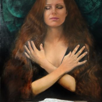 Pittura intitolato "La mort de l’innoce…" da Richard Ferguson, Opera d'arte originale, Olio