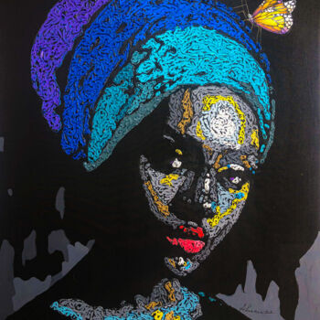 Painting titled "Duku Series (The sc…" by Richard Adusu, Original Artwork, Acrylic