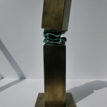 Skulptur mit dem Titel "Drehung" von Richard Blaas, Original-Kunstwerk, Metalle