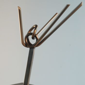 Скульптура под названием "Knoten" - Richard Blaas, Подлинное произведение искусства, Металлы