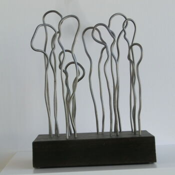 Скульптура под названием "Menschen" - Richard Blaas, Подлинное произведение искусства, Металлы