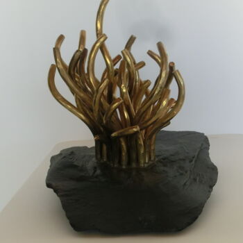 Sculpture titled "Anemone" by Richard Blaas, Original Artwork, Metals