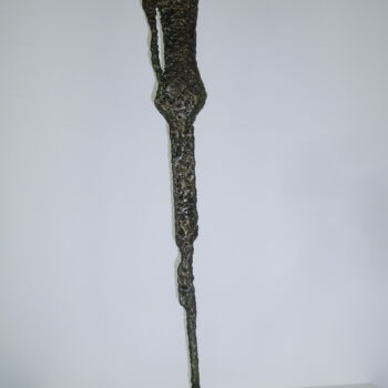 Sculpture titled "Frau" by Richard Blaas, Original Artwork, Metals