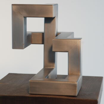 「" Konstruktion "」というタイトルの彫刻 Richard Blaasによって, オリジナルのアートワーク, 金属