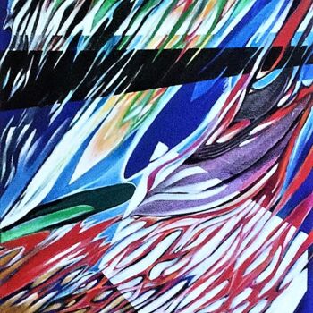Painting titled "A blind wind comes…" by Richard Chenier, Original Artwork, Acrylic
