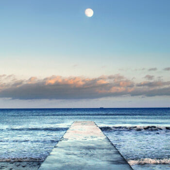 Photography titled "The Jetty" by Richard Fa White, Original Artwork, Non Manipulated Photography Mounted on Cardboard