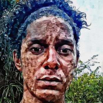 Digital Arts titled "Aborigen" by Richard Green, Original Artwork, Digital Painting