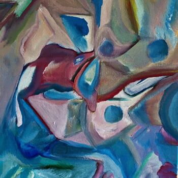 Pittura intitolato "Fish" da Richard Heiens, Opera d'arte originale, Acrilico