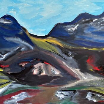 "Blue Ridge Mountains" başlıklı Tablo Richard Heiens tarafından, Orijinal sanat, Akrilik