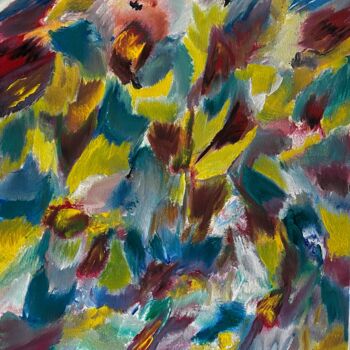 Peinture intitulée "Birds of Paradise" par Richard Heiens, Œuvre d'art originale, Acrylique