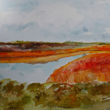 Painting titled "Titchfield Haven Na…" by Richard Lawrence, Original Artwork, Watercolor