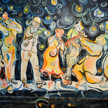 Pintura titulada "© Swing stars" por Richard Martin Vidal, Obra de arte original, Oleo