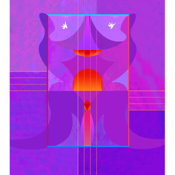 Digitale Kunst getiteld "Gigue From the Fren…" door Richard Nodine, Origineel Kunstwerk, Digitaal Schilderwerk