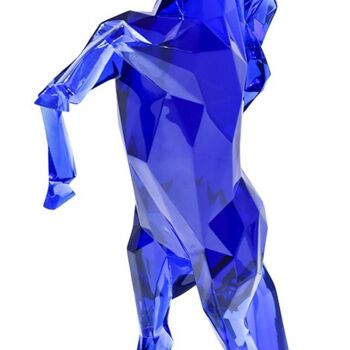 Sculptuur getiteld "Crystal clear Horse" door Richard Orlinski, Origineel Kunstwerk, Plastic