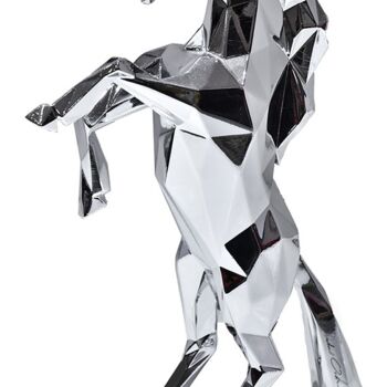 Скульптура под названием "Silver Horse" - Richard Orlinski, Подлинное произведение искусства, Алюминий