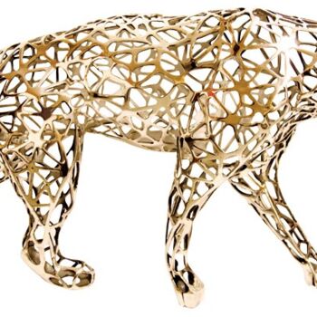Sculpture intitulée "Dentelle Panther -…" par Richard Orlinski, Œuvre d'art originale, Bronze