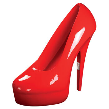 Sculpture intitulée "Red Stiletto" par Richard Orlinski, Œuvre d'art originale, Résine