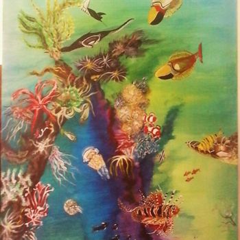 Peinture intitulée "Alphabet de la mer…" par Richard Orlowicz Dit Ror., Œuvre d'art originale, Acrylique Monté sur Châssis e…