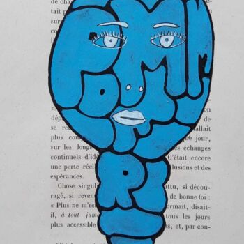 "Tête d'ampoule 1" başlıklı Tablo Richard Pommier tarafından, Orijinal sanat, Akrilik
