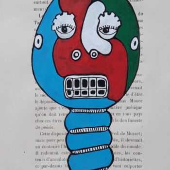 "Tête d'ampoule 2" başlıklı Tablo Richard Pommier tarafından, Orijinal sanat, Akrilik