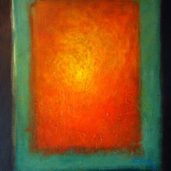 Painting titled "Fiat lux" by Richard Waniowski, Original Artwork, Acrylic Mounted on Wood Panel