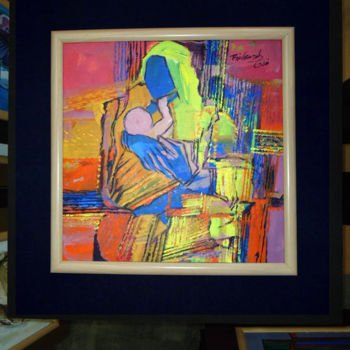 Painting titled "m&c series" by Richard Anbudurai, Original Artwork