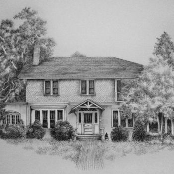 Drawing titled "Athens Georgia Resi…" by Richard Smith, Original Artwork, Other
