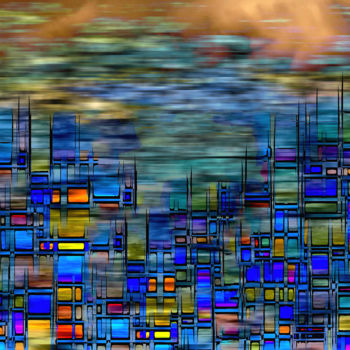 Arte digital titulada "Local Color" por Richard Dodds, Obra de arte original