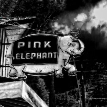 Fotografie mit dem Titel "Pink Elephant" von Richard Dodds, Original-Kunstwerk