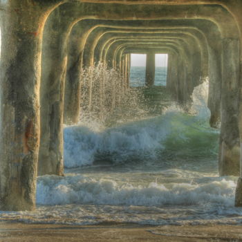 Photography titled "Green Arches" by Richard Omura, Original Artwork
