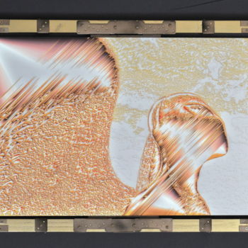 Fotografia intitolato "Supernaphim In Gold" da Richard Omura, Opera d'arte originale, Fotografia manipolata